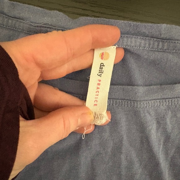 Anthropologie Daily Practice Blue Athletic Casual Long Sleeve Midi Dress Small - Picture 4 of 7